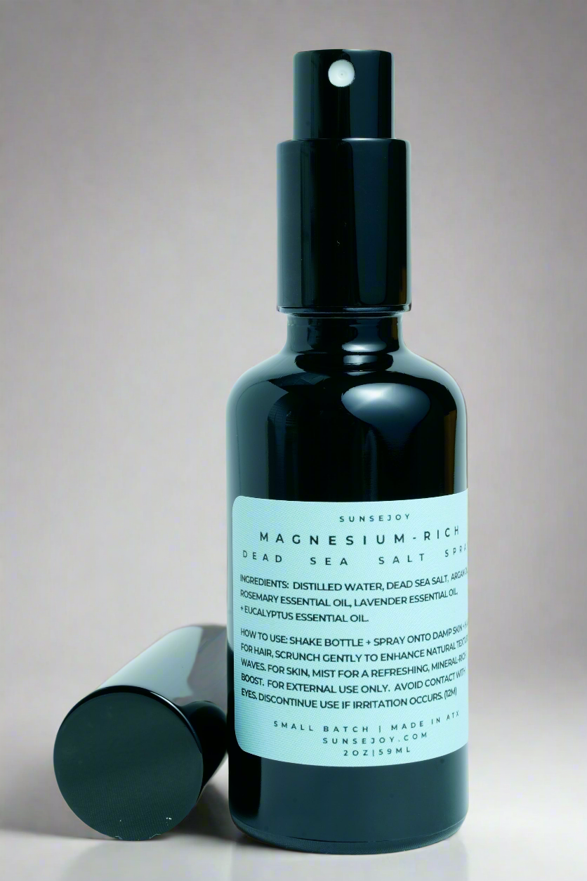 Magnesium-Rich Dead Sea Salt Spray | Mineral Boost for Skin + Hair