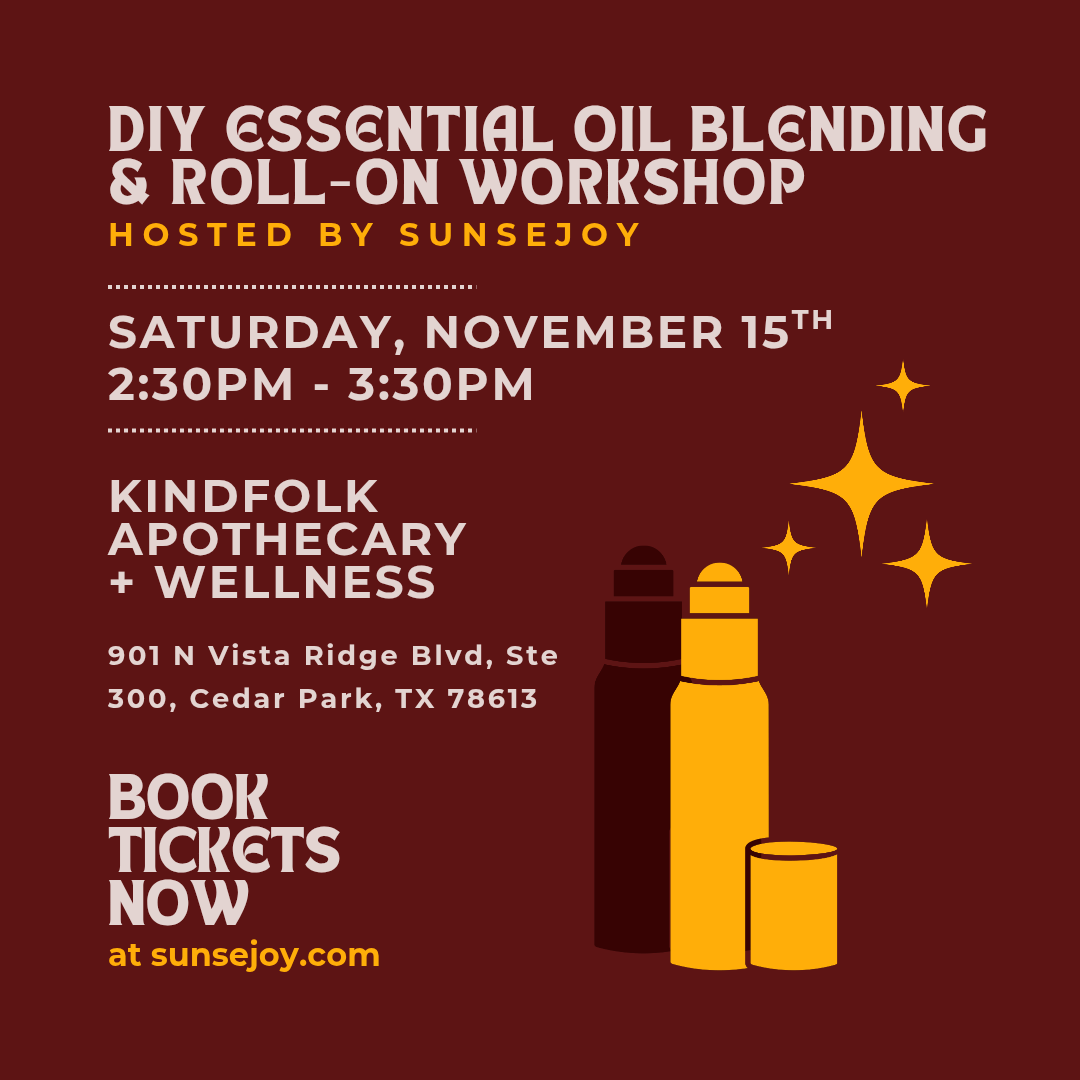 11.15.25 DIY Essential Oil Blending & Roll-On Workshop @ KindFolk