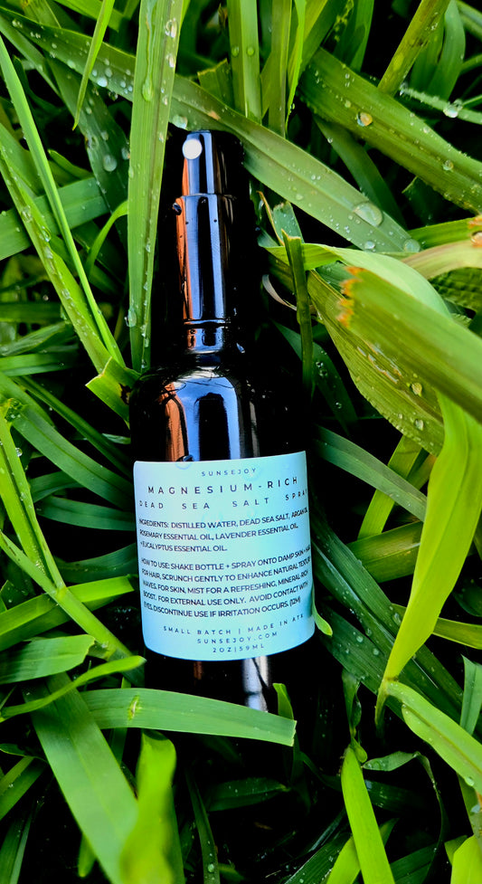 Magnesium-Rich Dead Sea Salt Spray | Mineral Boost for Skin + Hair