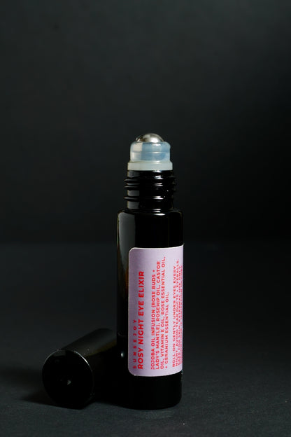 Rosy Night Eye Elixir | Under Eye Roller | Rose + Geranium