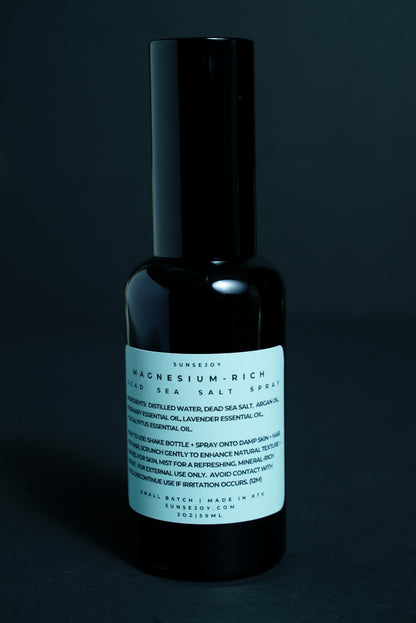 Magnesium-Rich Dead Sea Salt Spray | Mineral Boost for Skin + Hair